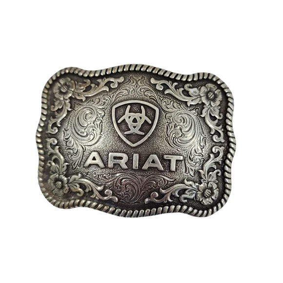 ARIAT BEADED WESTERN LEATHER BELT WITH BUCKLE - Picture 10 of 15